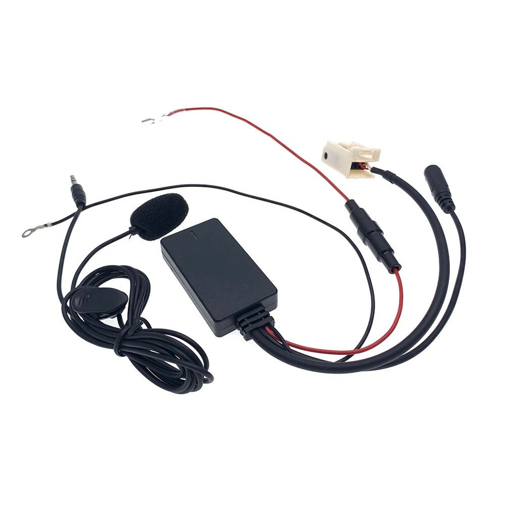 12-контактный автомобильный Bluetooth аудио MP3 AUX приемник Кабель-адаптер с микрофоном