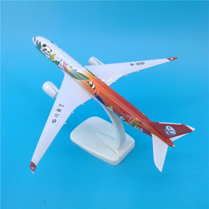 20 см 1/400 Airbus 350 A350 модель Sichuan AIRLINES капитан панда самолет с базовым сплавом литье под давлением самолет коллекционный