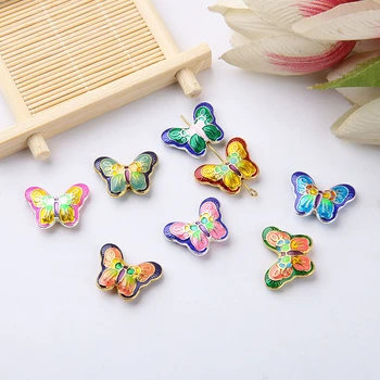 

6pcs Girls Hair Accessories Traditional Hairpins Double-sided Diy Headdress Material Chinese Ancient Style Fairy Gas Butterfly