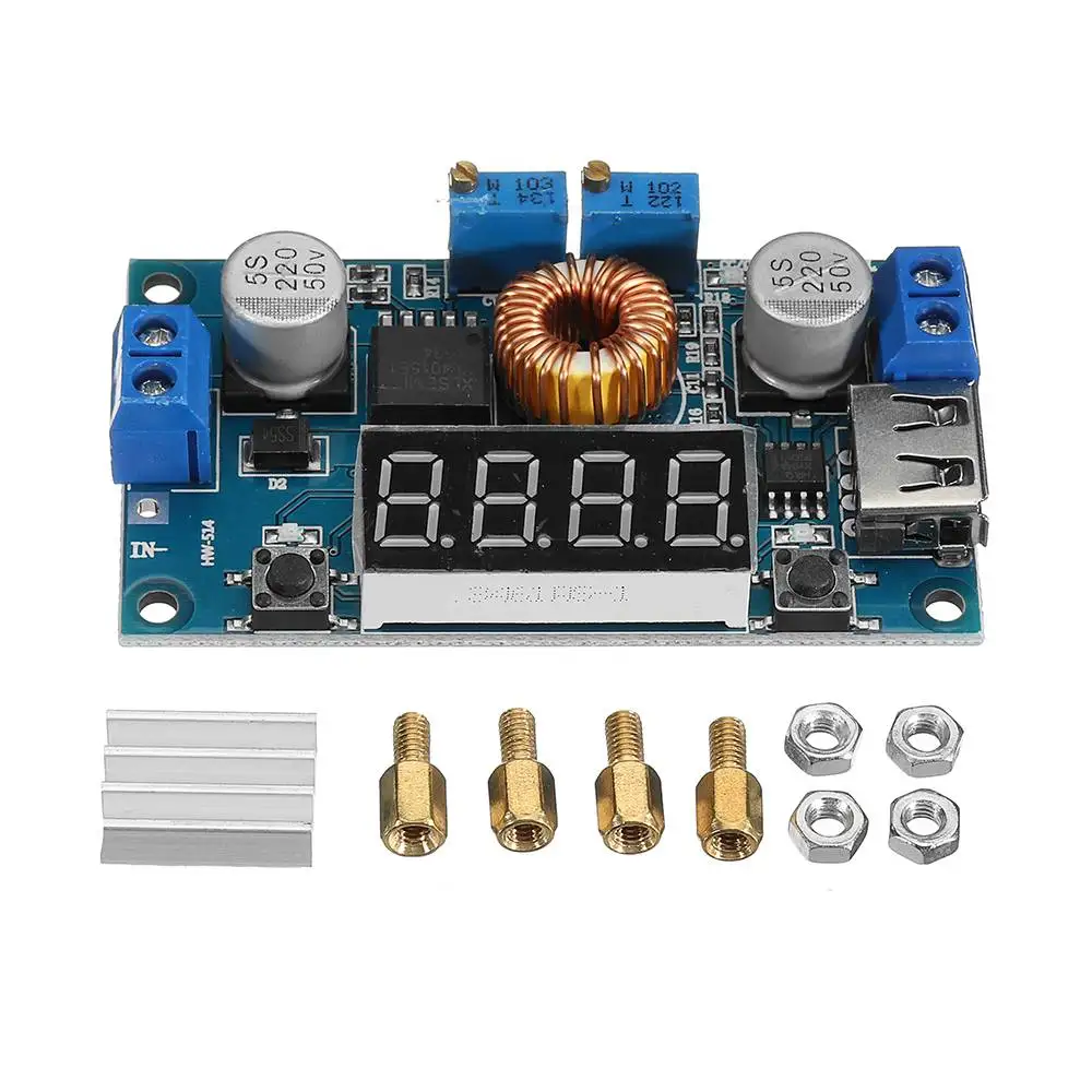 5А блок питания конверсионная плата постоянного напряжения понижающий преобразователь модуль питания литиевая батарея солнечная панель usb зарядка