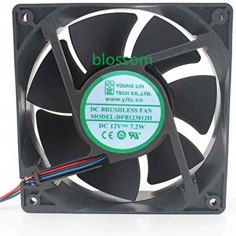Вентилятор Young Lin Tech DFB123812H 135 мм 12 В 120X120X38 водонепроницаемый | Бытовая техника