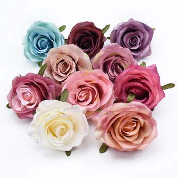 

2pcs wholesale Artificial flowers simulation rose wedding bouquets flower decoration garland headdress Bridal Flower Room flower