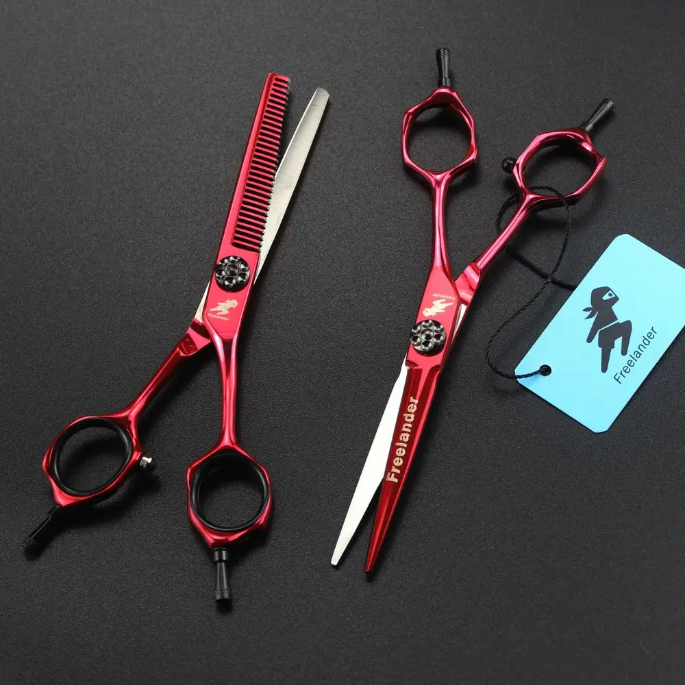 Япония сталь 6,0 Профессиональные Парикмахерские ножницы набор ножниц для парикмахерской ножницы для стрижки волос Ножницы стрижка