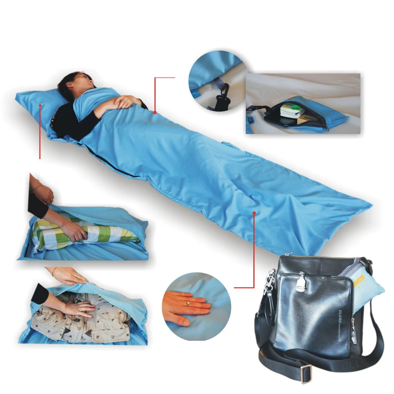 Ultralight Outdoor Sleeping Bag Polyester Travel Healthy Fast Folding Travel Activities Pongee Material Multifunctional Camping