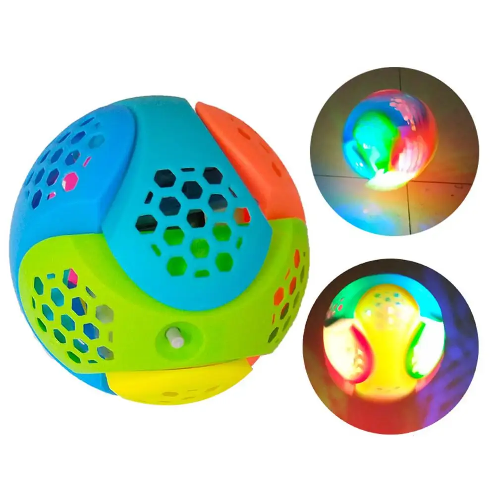

Kids LED Ball Toy Assembly Dancing Ball Lights Sound Music Children Luminous Toy Baby Kids Gift DIY Assembly Toy