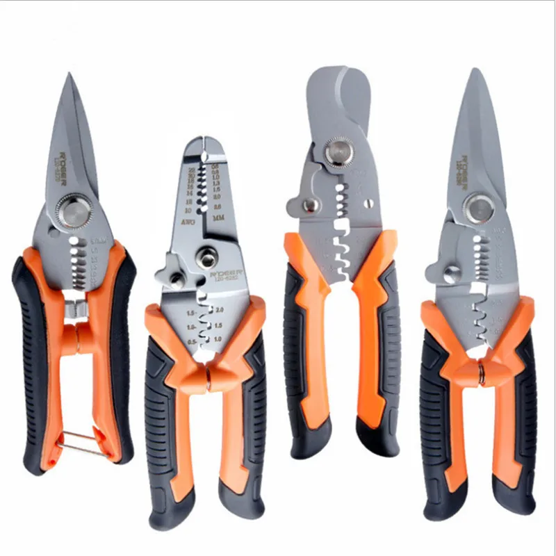 

ASCENDAS Wire Stripper Cable Cutting Stripping Pliers Multifunctional TAB Terminal Crimping Plier Tool TP-0313