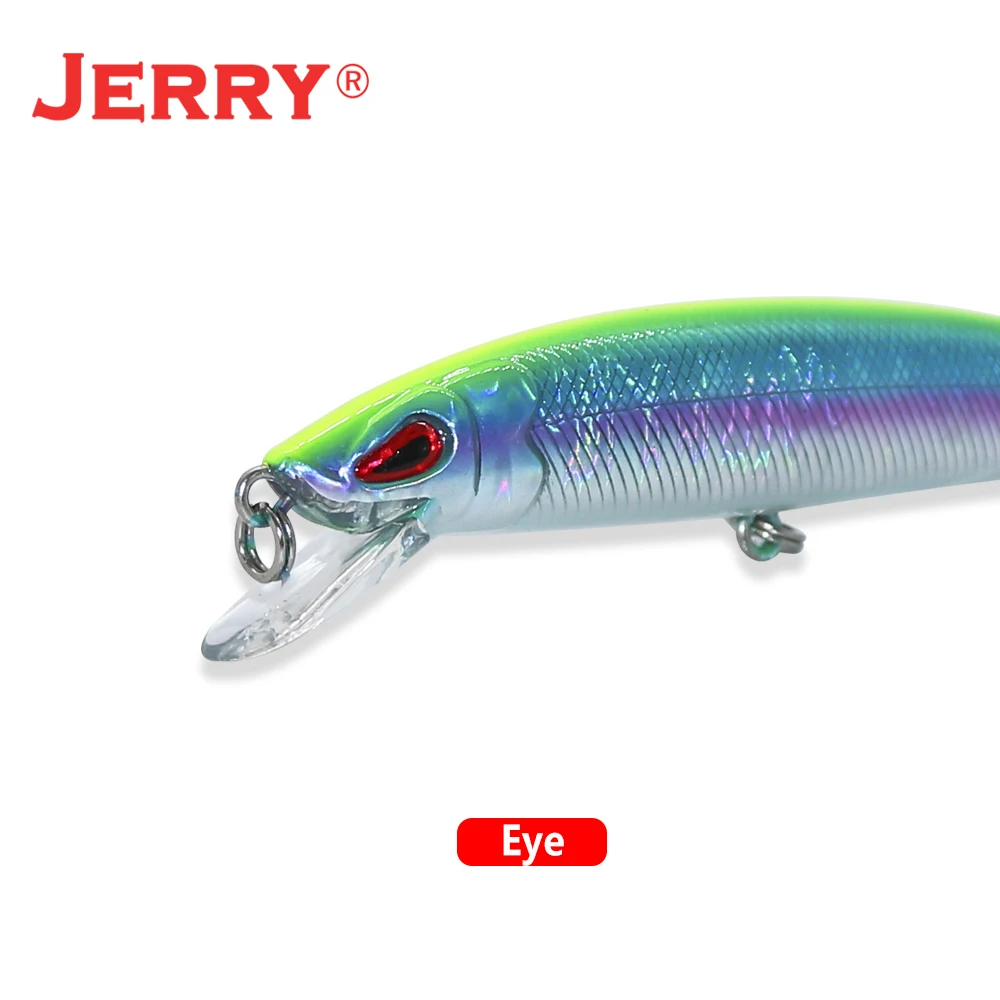 Jerry Arrow Sinking Casting Trolling Minnow Bait 90mm Treble Hook Trout  Bass Artificial Lure Jerkbait Freshwater Fishing Tackle