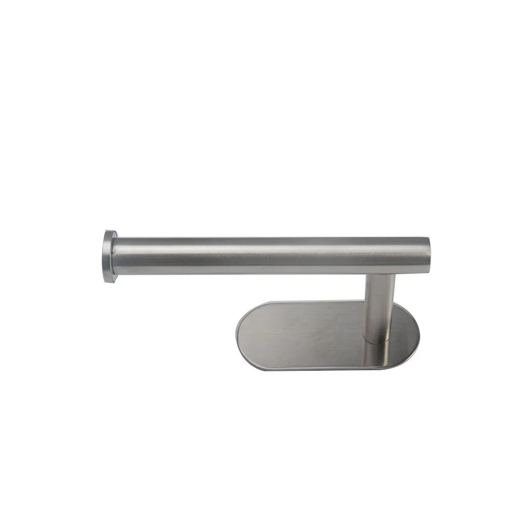 

Stainless Steel Bathroom Paper Roll Stick On Self Adhesive Wall Toilet Storage Holder