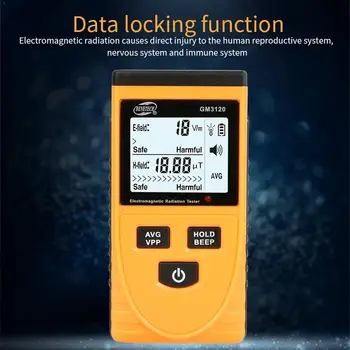 

GM3120 LCD Electromagnetic Radiation Detector Tester Meter Radiation Measurement Dosimeter For Computer Mobile Counter Phon A1Z0