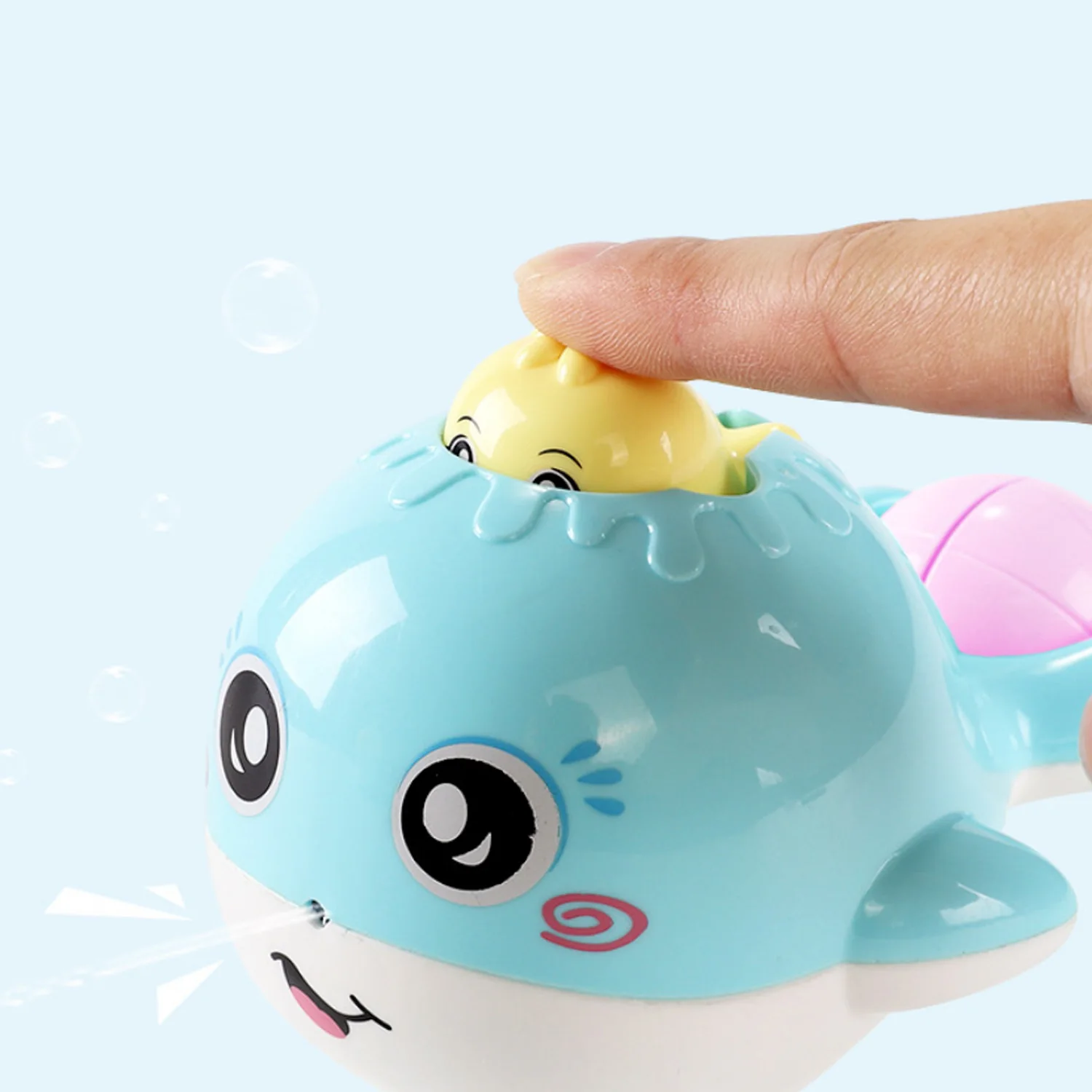 Забавные детские игрушки для купания с рисунком Кита из мультфильма плавающий Распыление воды игрушка для купания Ванная комната для ванной, бассейна водные игрушки для детей разные цвета