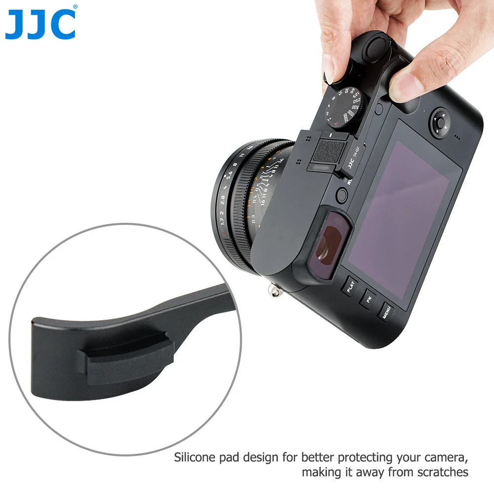 JJC Deluxe Металлическая Ручка для камеры Leica Q2 крышка горячего башмака алюминиевая