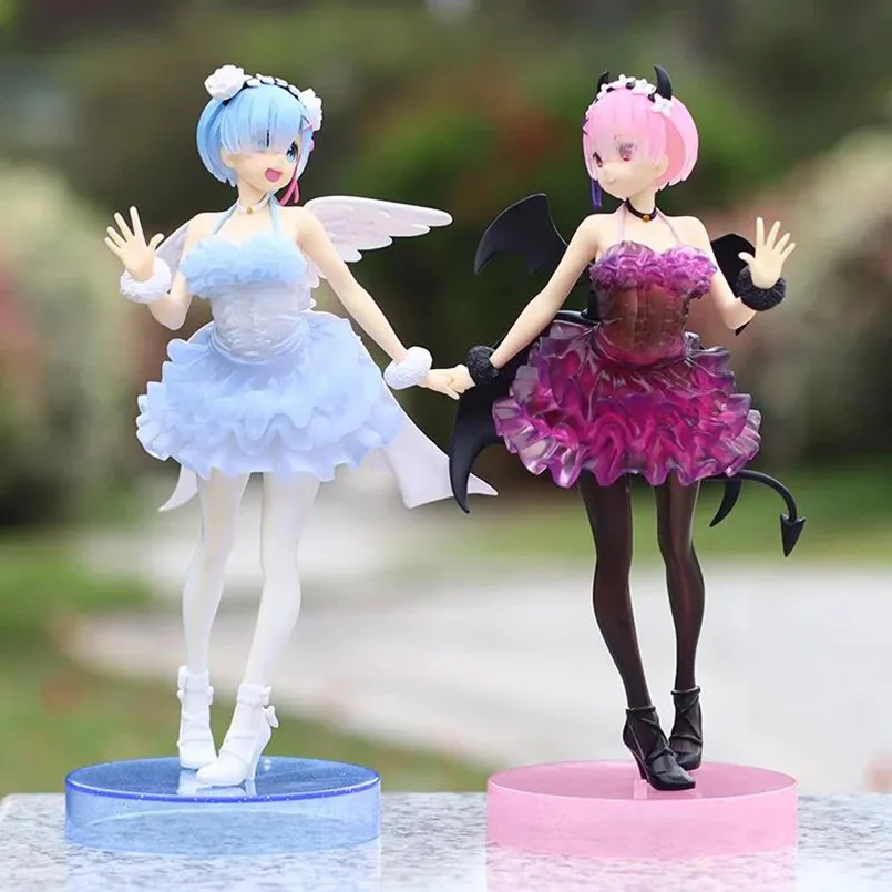 23cm Anime Life in the world starting from zero Figure demon Rem Ram