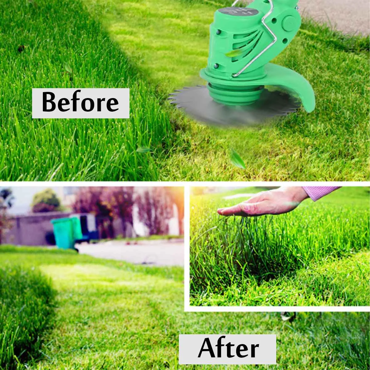 42/21V Cordless Grass Trimmer Adjustable Lawn
