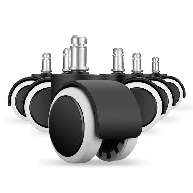 

TOP!-Office Chair Caster 6 pcs x Chair Replacement Wheels Swivel Casters mute hard floor castors set of roles office chair casto