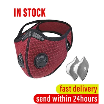 

Unisex Face Sheild 1pc Face Mask With 2pcs Filter Reusable Washable Dust Proof Mouth CoverMascarilla Mascherina Mondkapjes