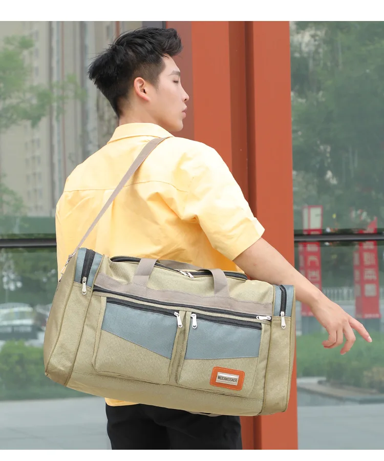 Новая модная нейлоновая мужская дорожная сумка кубическая водонепроницаемая сумка для выходных многокарманная сумка для переноски багажа