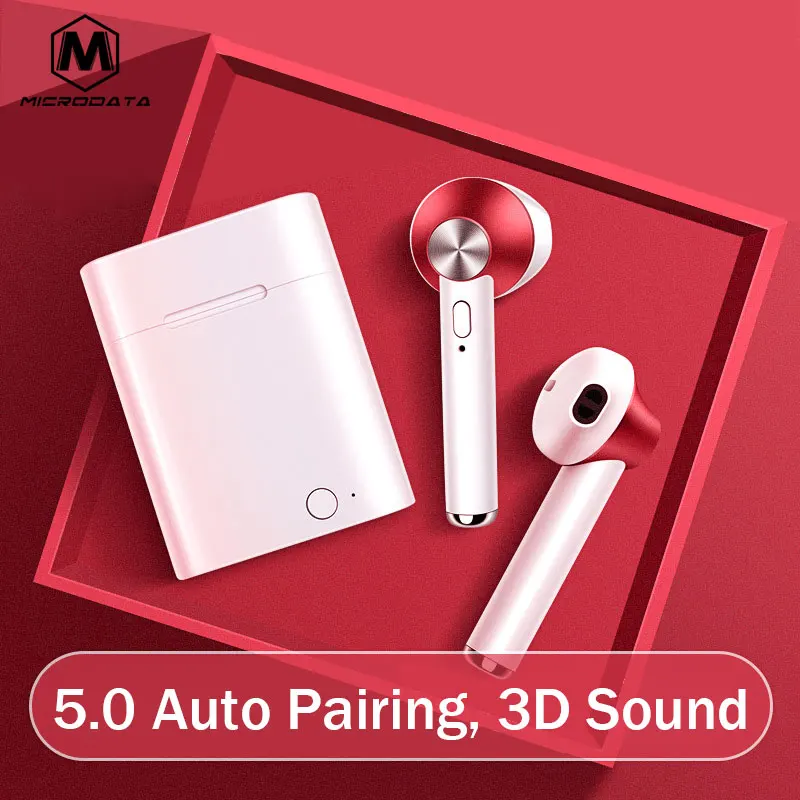 

Microdata TWS Earphone True Wireless Colorful Earbud in Ear Bluetooth 5.0 Stereo Bass Running Sports Earphones for Xiaomi iPhone