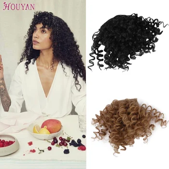 

HOUYAN Synthetic High Temperature Fiber Clip In Bnags False Fringe Bangs Hairpiece Hair Extension