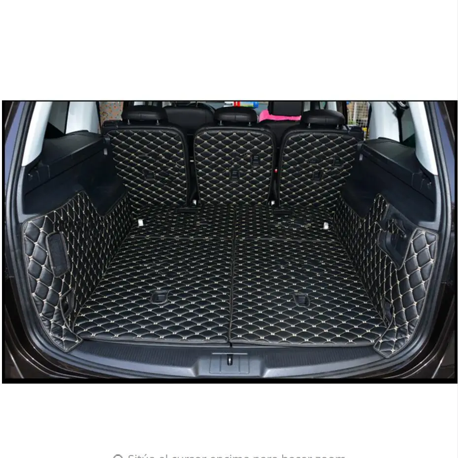 Волокна кожи багажник автомобиля коврик для volkswagen sharan 2010-2012 2013 сиденье Alhambrar автомобильные аксессуары