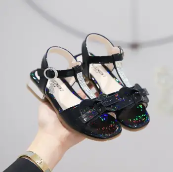 

Kids Sandal Girls Summer Shoes Children High Heels For Girl Kids Diamond Princess Shoes