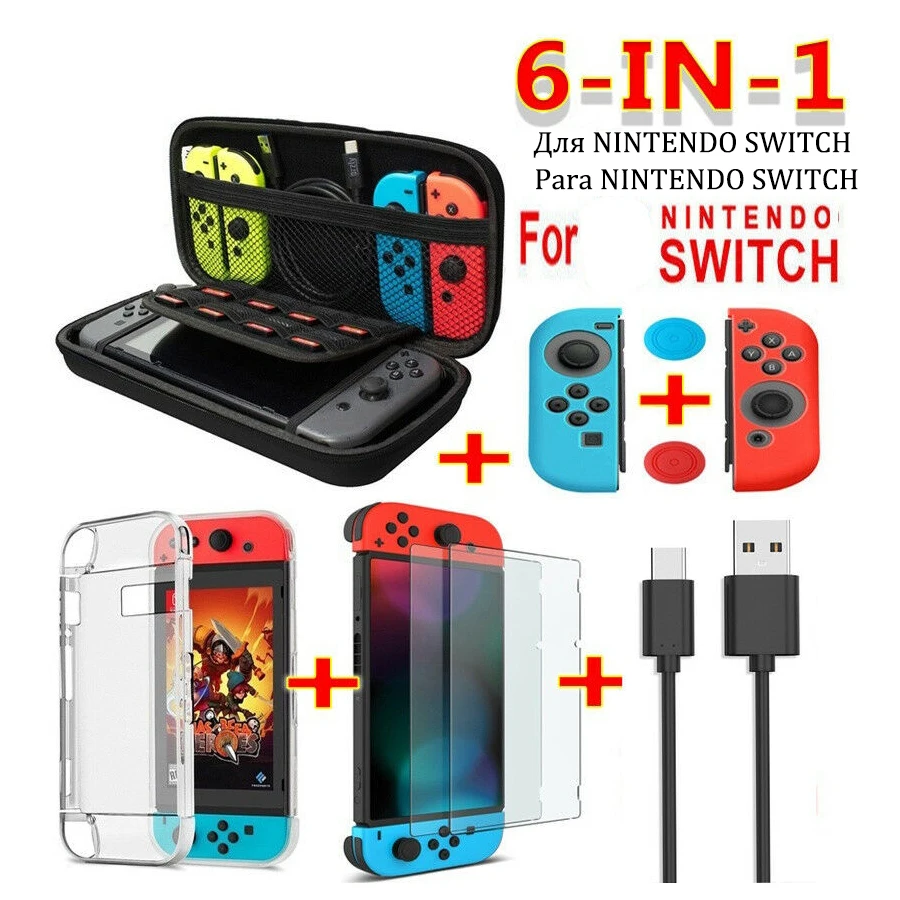 

For Nintendo Switch Case Accessories Cover Storage Bag Pouch Carrying Console Protection Control Nintendoswitch Protective Coque