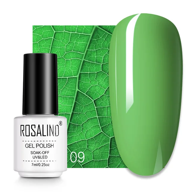ROSALIND 7ML Nail Gel Polish Hybrid Varnishes All For Manicure Nails Art Base Top Coat UV Lamp Vernis Semi Permanent Varnishes RC09