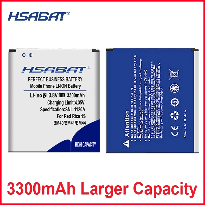 Аккумулятор HSABAT 3300 мач BM40 / BM41/BM44 аккумулятор батарея для Xiaomi 2A Mi2A/Xiaomi Hongmi Red Rice 1S 4 7