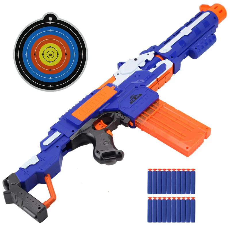 

Bursts with Target Electric Soft Bullet Gun Safe CHILDREN'S Toy Soft Bullet Gun Range Parent And Child Soft Bullet Gun