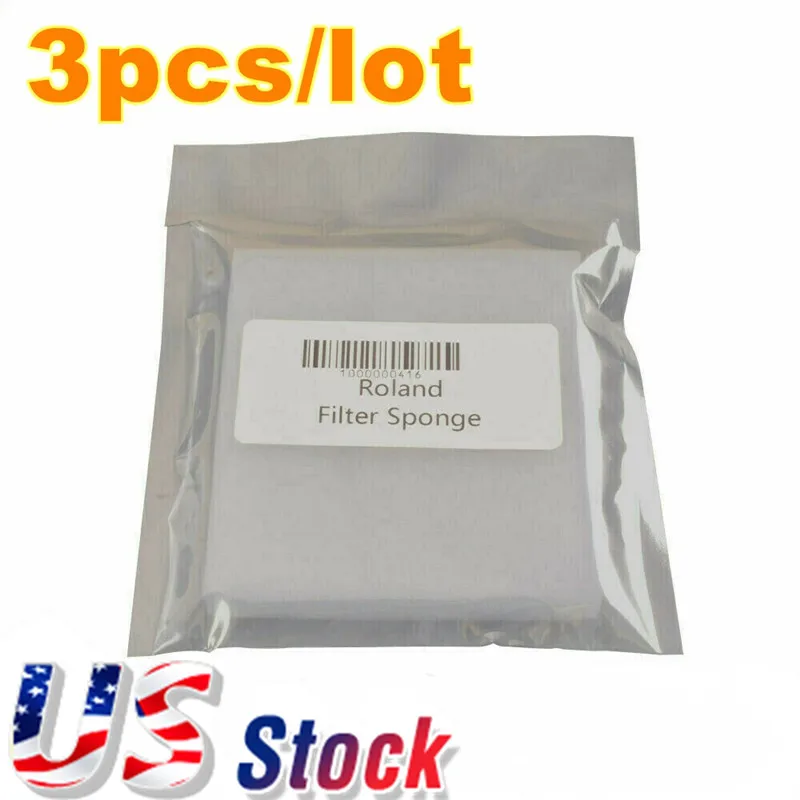 3 Pezzi Roland Sj-540 / Sp-540V Filtro (M) Serge Nebbia 3 Roland Spugna Di Pulizia 1000000415