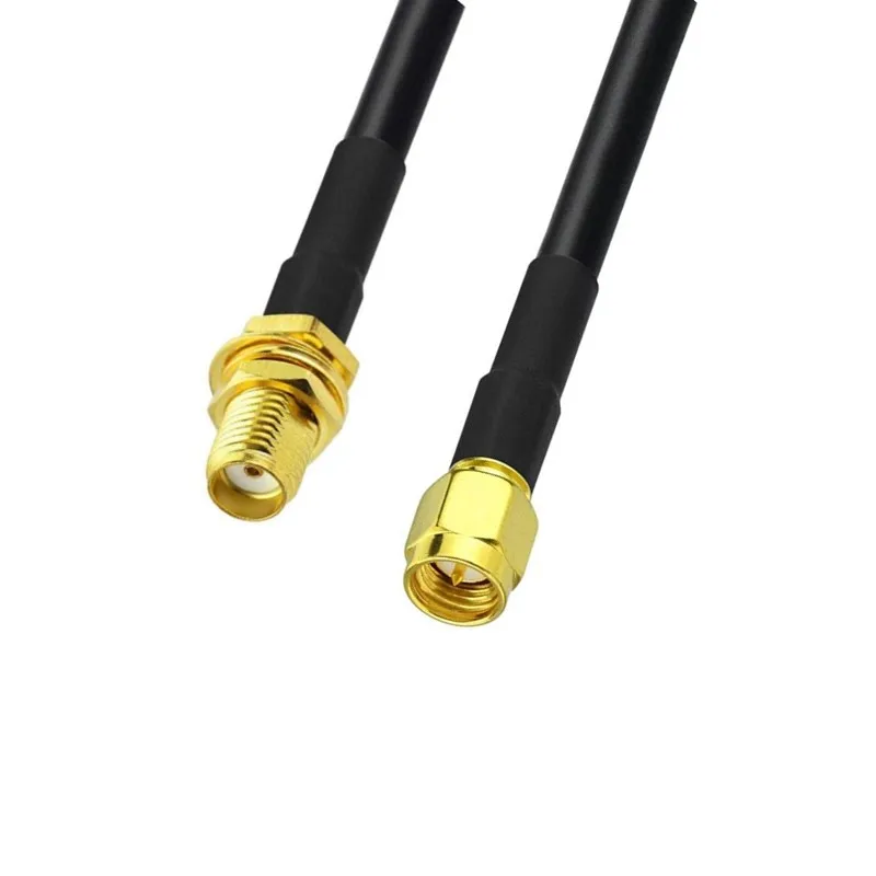 Cable Coaxial SMA macho a SMA macho RG58, 1M, 3M, 5M, 10M, 20M, enchufe SMA 3G, 4G, Cable de extensión de antena WiFi, adaptador de conector Pigtail