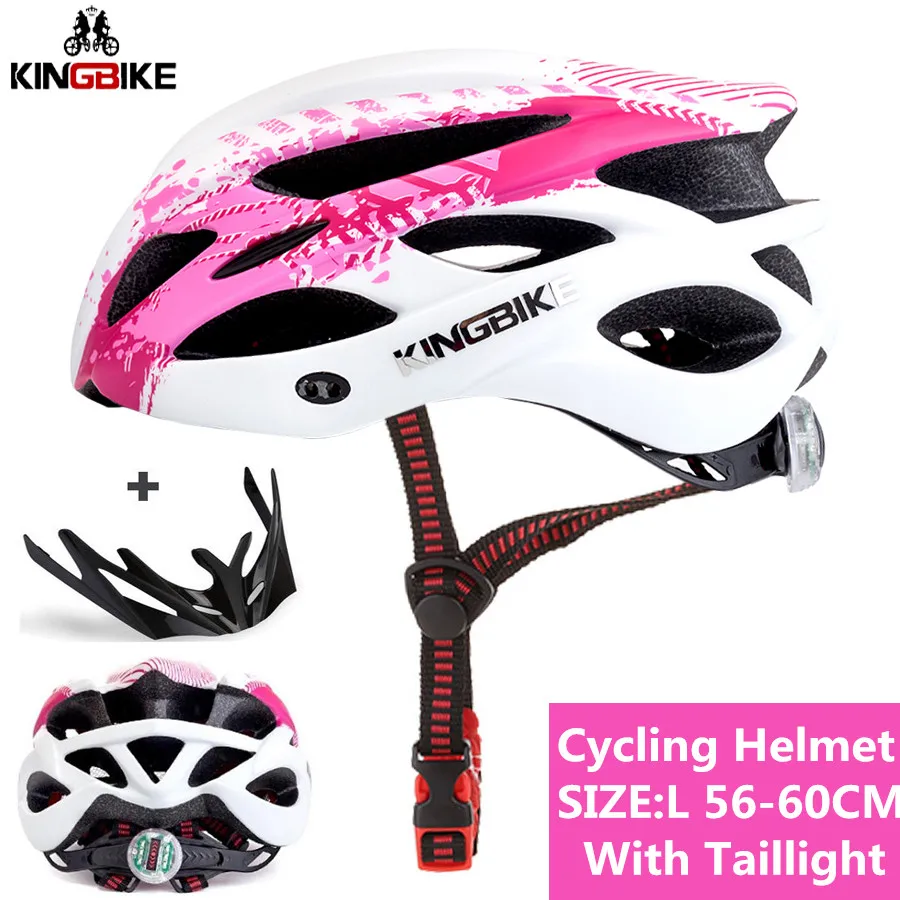 P675-pink Горячая Распродажа, велосипедный шлем для мужчин и женщин MTB/Велосипедный дорожный матовый ультра-светильник, защитный шлем Casco Ciclismo, велосипедный шлем, задний светильник - Цвет: P675-pink