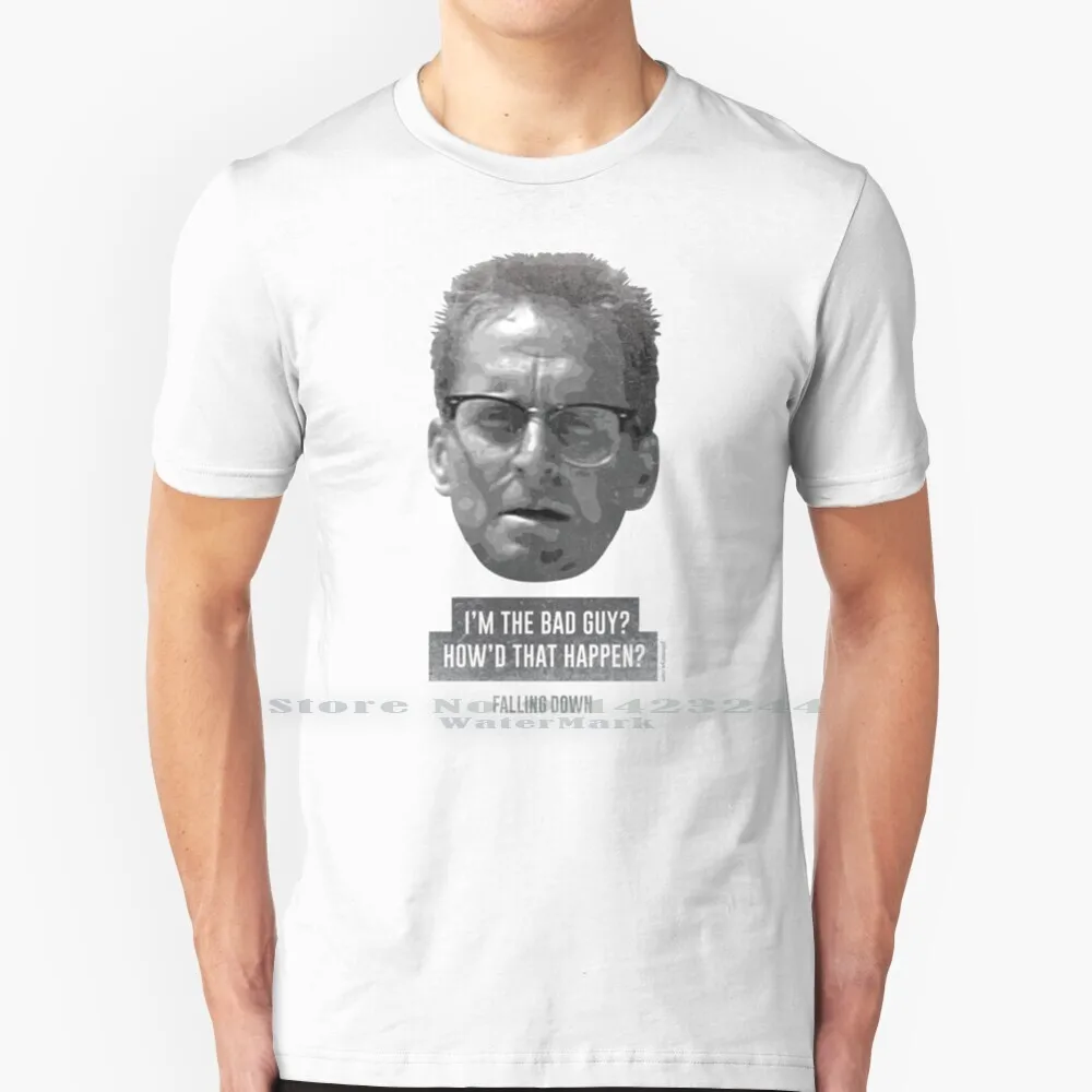 Che Cade "I & #39 ; M Il Cattivo? "T Shirt Di Cotone 6Xl Cadere Imbottiture Fan Michael Douglas Film 90S Cattivo Ragazzo Classico