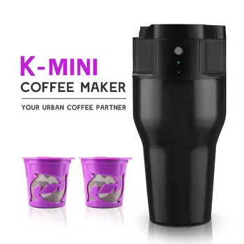 

ICafilas Travel Camping Outdoor Portable K Cup Coffee Machine Automatic Urban Big Capacity Coffee Maker Electric with USB Line