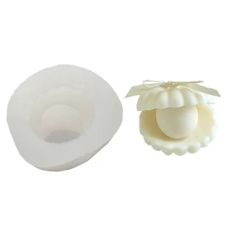 

Shell Shape Candle Mold Pearl Shell Silicone Mold for Candle Making Scented Candle Soap Molds