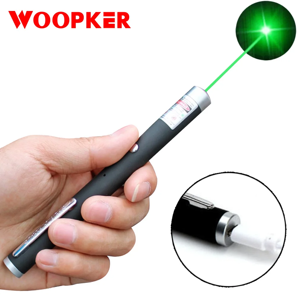 Laser Pointer Powerful Red Green Laser Pen Usb Rechargeable 5mw 532nm