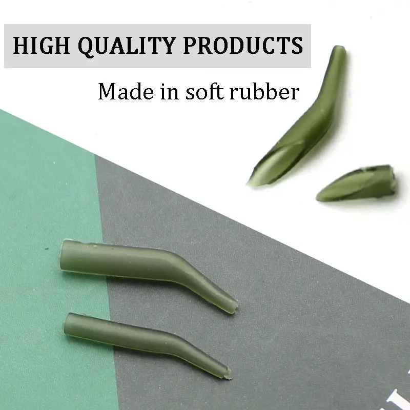 20pcs Carp fishing Accessories D Rig kickers hooks line aligners sleeve anti tangle sleeve for hair ronnie rigs end tackle