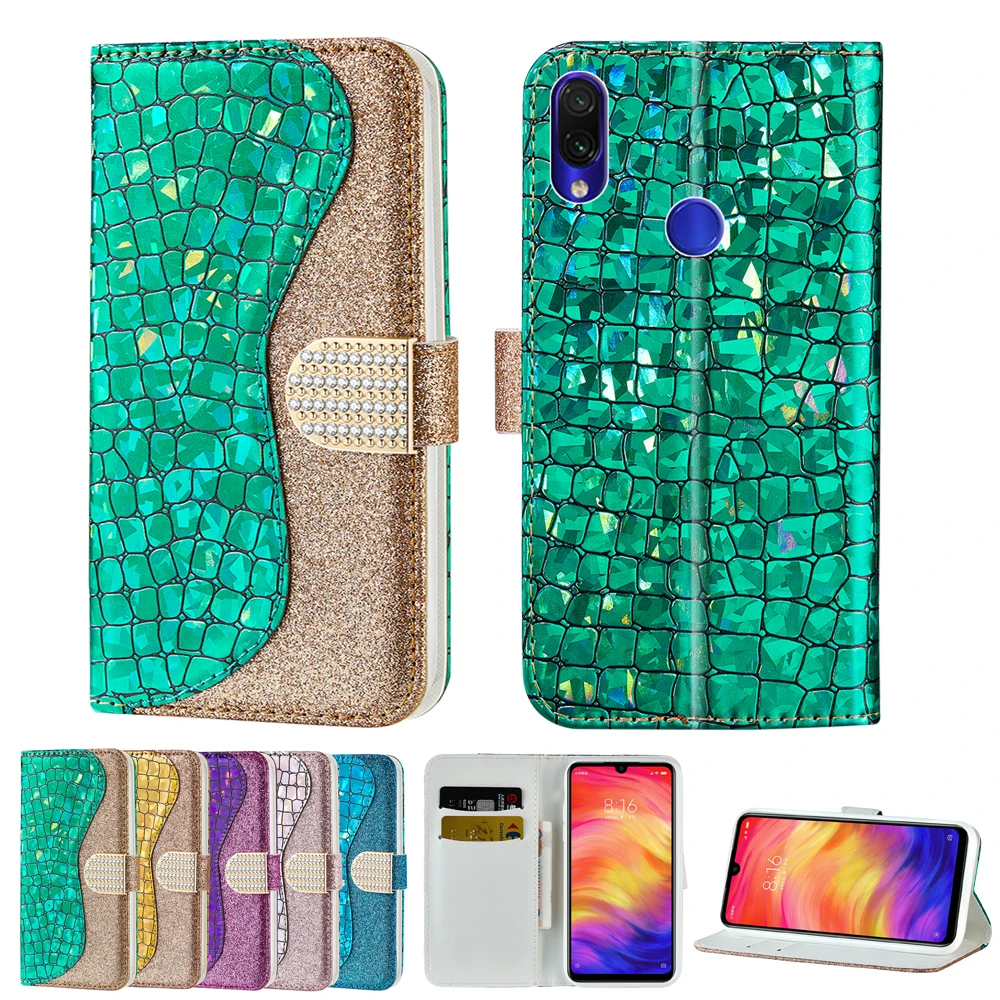

Bling Glitter Case For XiaoMi RedMi Note 7 6 Pro 5A Luxury Leather Phone Cover Wallet Etui For XiaoMi RedMi 6A 6 Pro Cases Coque