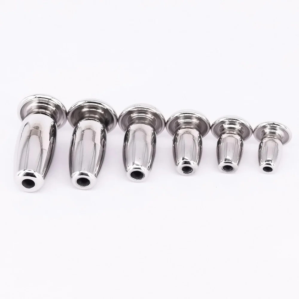 Stainless Steel Penis Plug Tube Urethral Stretcher Catheter Dilator Urethral Sounds Through Hole Sex Toys 8/9/10/11/12/13mm