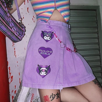 Kawaii Purple Sanrio Kuromi Skirt 3