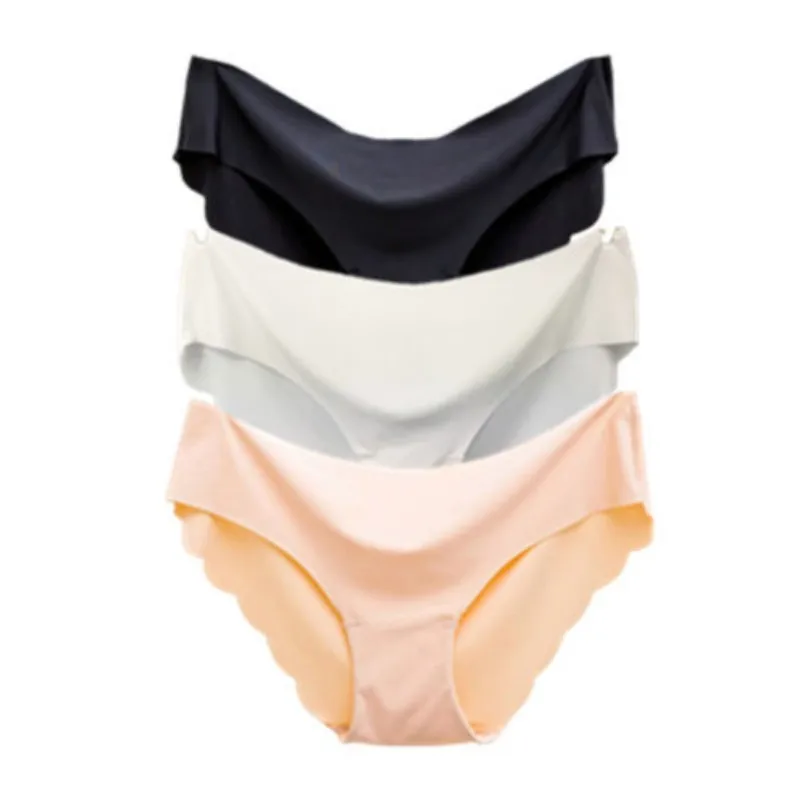 3Pcs set A Комплект из 3 предметов, летние шелковые женские трусики, бесшовное нижнее белье, трусы, трусы, сексуальное женское белье, стринги, хипстерское нижнее белье - Цвет: 3Pcs set A