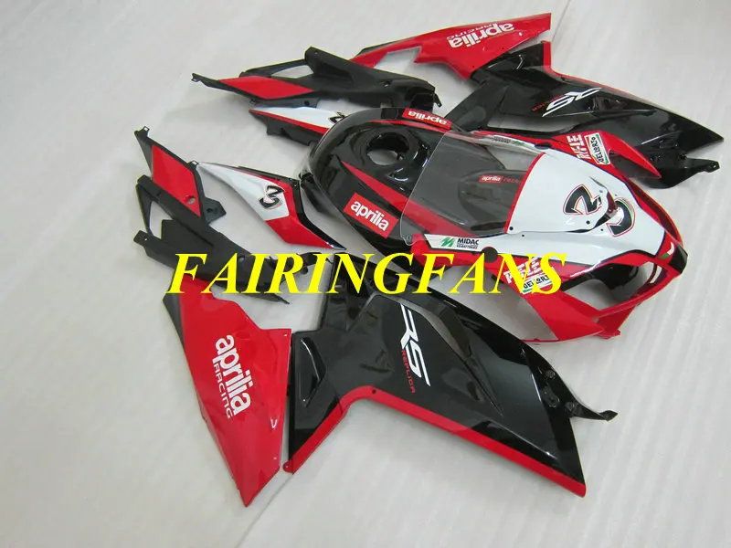 Мотоциклетный вставной обтекатель тюнинг-пакет для Aprilia RS125 06 07 08 09 10 11 RS 125 2006 2011 красно-черные Обтекатели Кузов+ подарки AP02