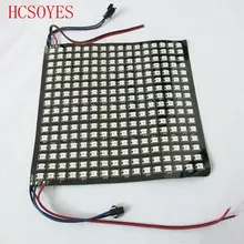 WS2812B светодиодный радиатор WS2811 IC 16X16 rgb Светодиодный модуль rgb пиксель цифровой индивидуально addr гибкий светодиодный панель полный Цвет DC5V
