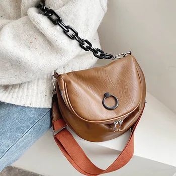 

Trendy Pu Leather Hand Bag for Women 2020 Ins Casual Female Flap Large Shoulder Crossbody Bag Ladies Messenger Purse Bolso Mujer