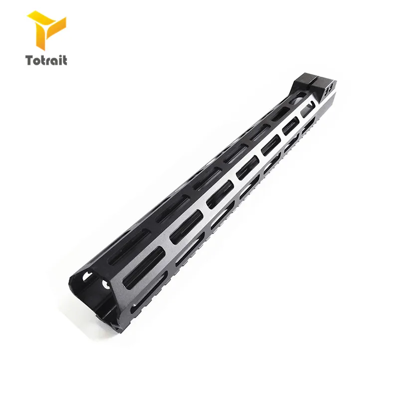 TOtrait tactical AR15 M4 Mlok 7/9/10/12/13,5/15/17/19/inch тонкий свободный поплавок Handguard прицел крепление со стальной гайкой черный