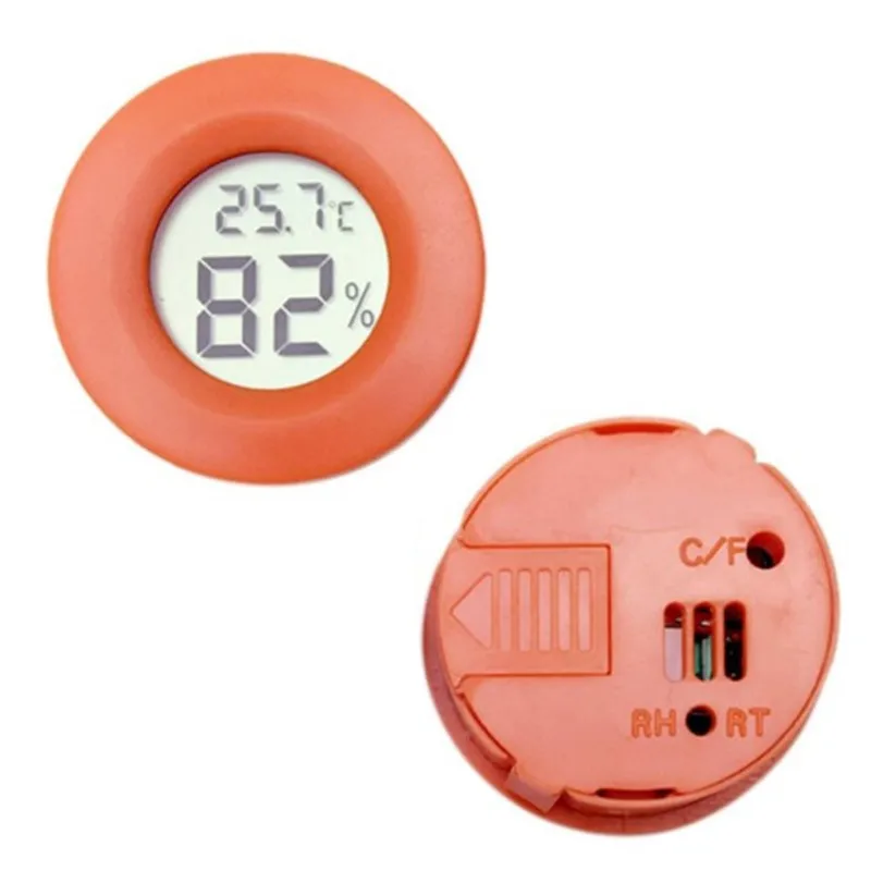 Термометр для питомца гигрометр круглый цифровой ЖК-дисплей контроль температуры и влажности Q1