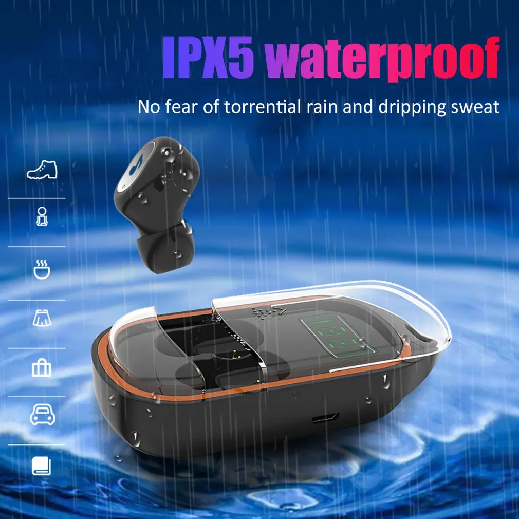 X21S TWS Bluetooth 5,0 наушники настоящая беспроводная гарнитура Мини наушники с шумоподавлением стерео наушники IPX5 водонепроницаемые
