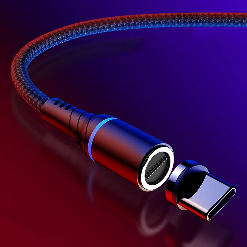 2 шт./упаковка магнитный кабель Micro USB Type C 5 А|Кабели для мобильных телефонов| |