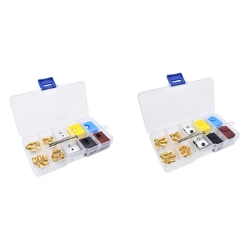 

MK Extruder Print Head 1.75mm Filament Nozzle and Heat Block Kit 2.0mm Hex Wrench for A8 CR-10 Ender 3 3D Printer