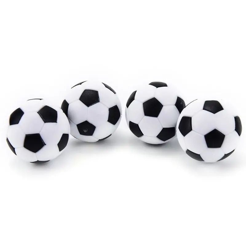 6pcs 32mm Table Soccer Foosball Fussball Football Machine Accessories Replacements Mini Black and White Ball Kids Indoor Games