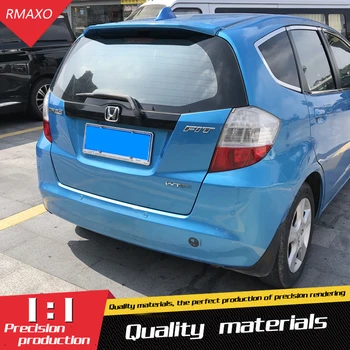 

For Fit Spoiler 2008-2013 Honda Jazz Xck Spoiler ABS plastic Material Car Rear Wing Color Rear Spoiler